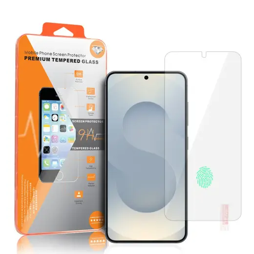 Orange grūdintas apsauginis stiklas telefonui Samsung Galaxy A17 5G (A176)