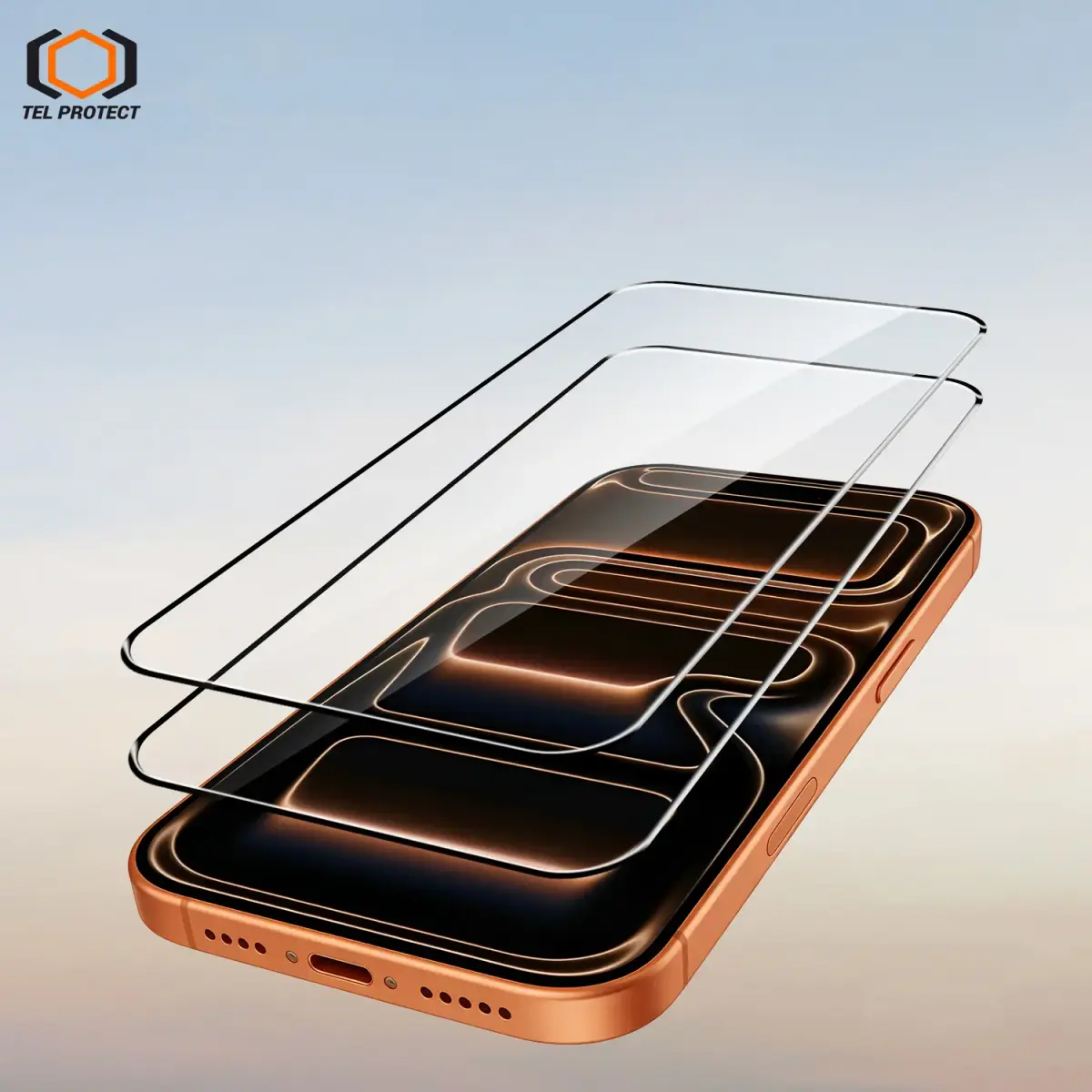 Tel Protect Dust-Free Easy Fit Privacy Full Glue 6D Tempered Glass for Samsung Galaxy S25 Ultra black (with fingerprint unlock) - 2 pieces