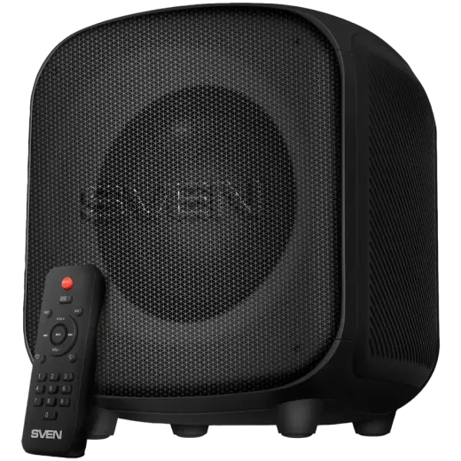 Speaker SVEN PS-555, black, power output 65 W (RMS), TWS, Bluetooth, USB, microSD, RC, lithium battery