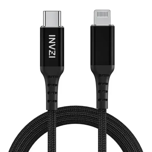 INVZI CTL2M провод для передачи данных и зарядки | USB-C на Lightning | 2m | черный