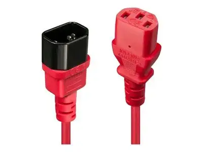 Lindy - power extension cable - power IEC 60320 C13 to IEC 60320 C14 - 50 cm
