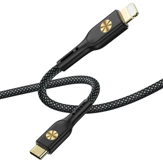 WIWU City Cable Wi-C035 data transfer and charging cable | USB-C to Lightning | 30W | black