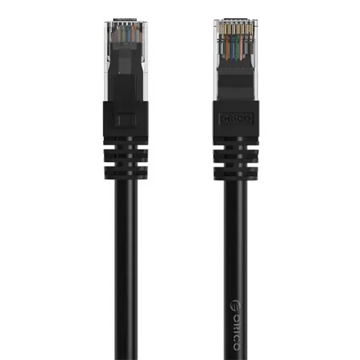 Orico RJ45 Cat.6 Round Ethernet Network Cable 20m (Black)