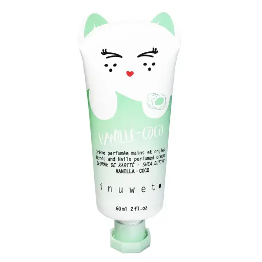 Inuwet, Vanilla-Coco, Vegan, Hydrating & Nourishing & Softening, Hand & Nail Cream, Vanilla, 60 ml