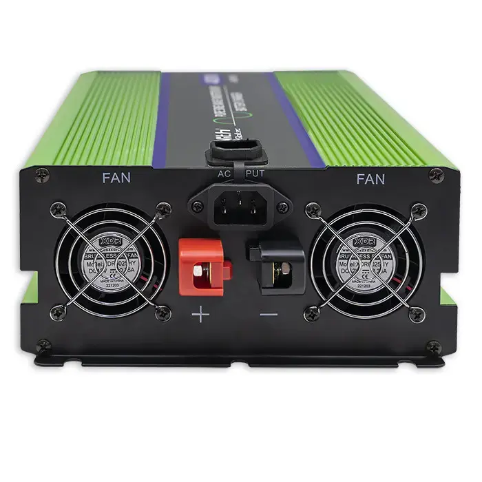 Qoltec Pure Sine Wave Inverter Monolith | battery charger | UPS | 3000W | 6000W | 12V to 230V | LCD