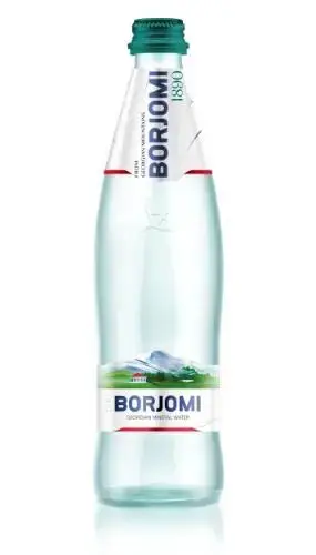 Minerālūdens BORJOMI, stiklā, 0.5 l