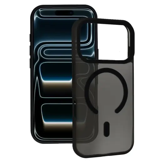 Tel Protect Mist Matte telefoni ümbris MagSafe toega iPhone 16 Pro must