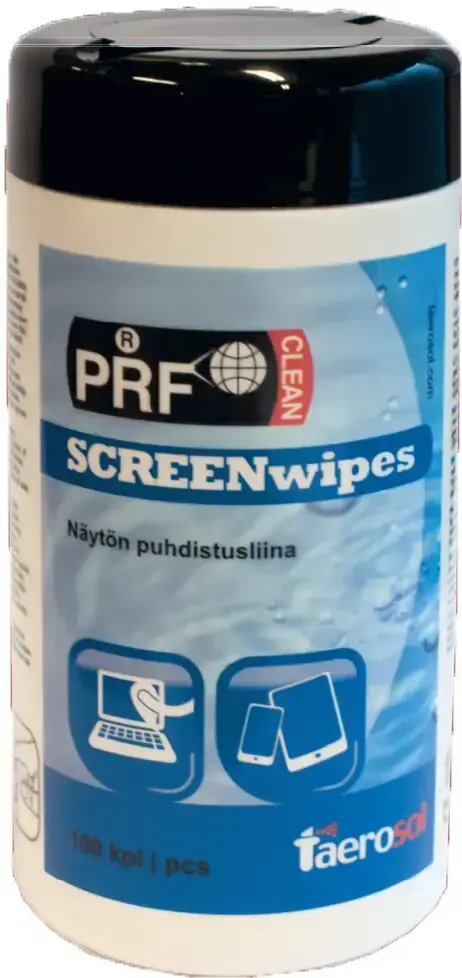 PRF LCD/TFT ekrānu tīrīšanas salvetes 100