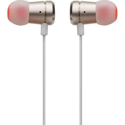Wired earphones Jack 3,5mm with microphone JBL T290 gold