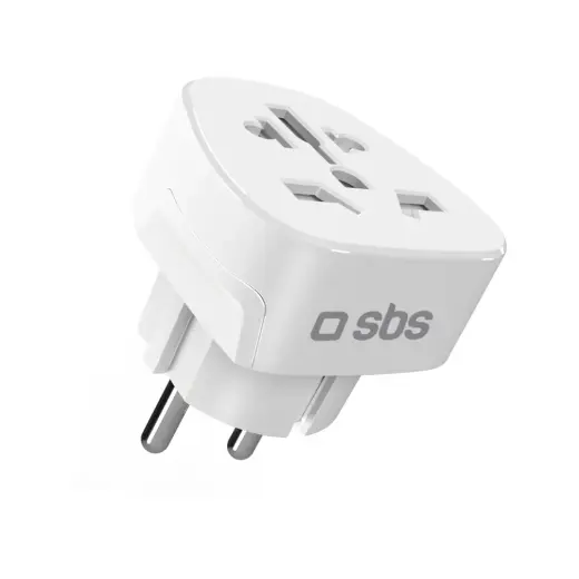 Adapter from Shucko|DE wall plug to Universal plug