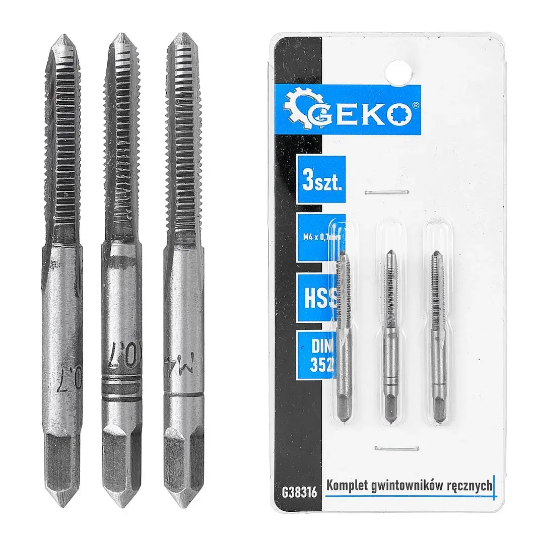 Vītņurbji (3 gab. komplekts) M4x0,7mm