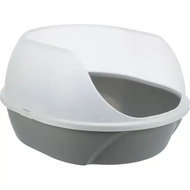 Kaķu tualete : Trixie Simao cat litter tray, high rim, 48 × 30 × 58 cm, grey