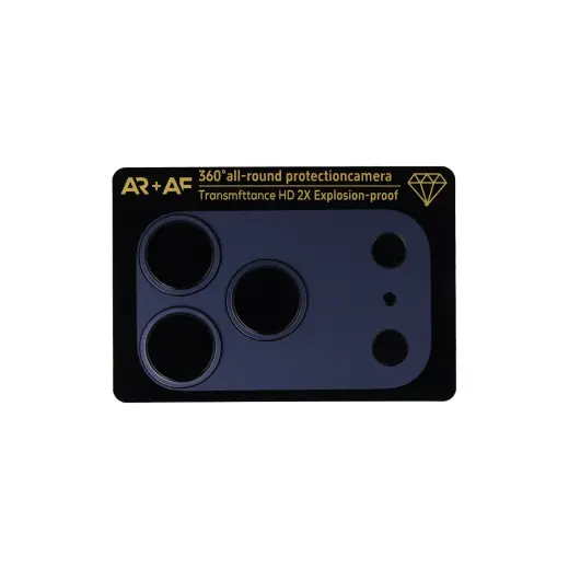 Aluminum Metal kameras aizsargstikls telefonam iPhone 17 Pro zils
