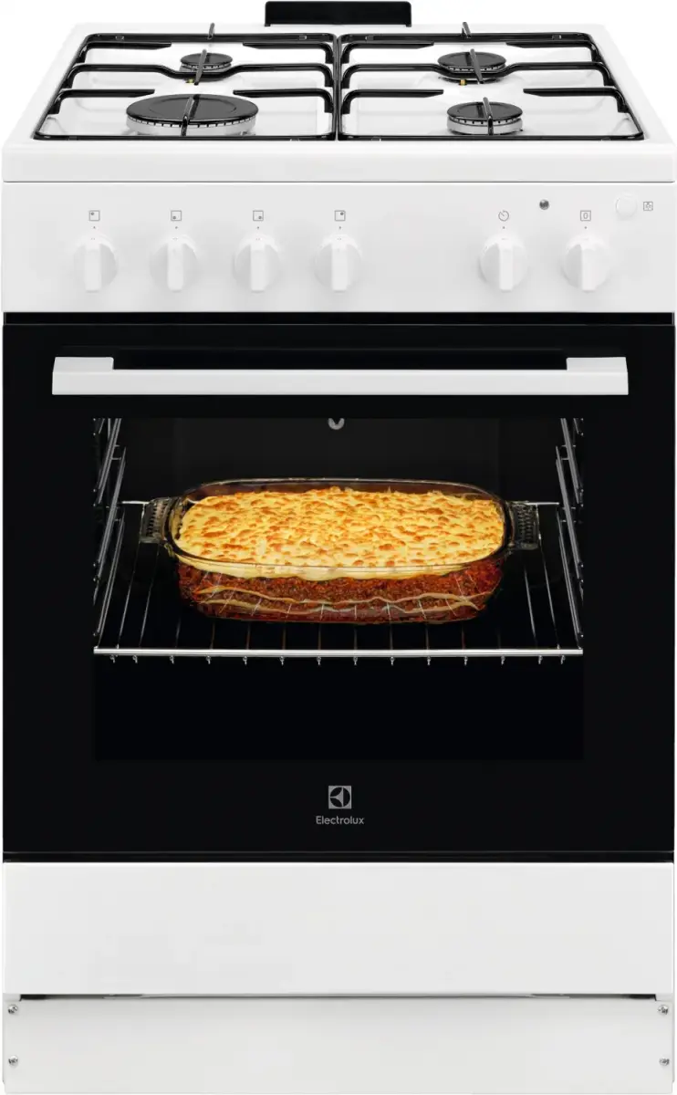 Electrolux gāzes plīts ar gāzes cepeškrāsni, 60cm