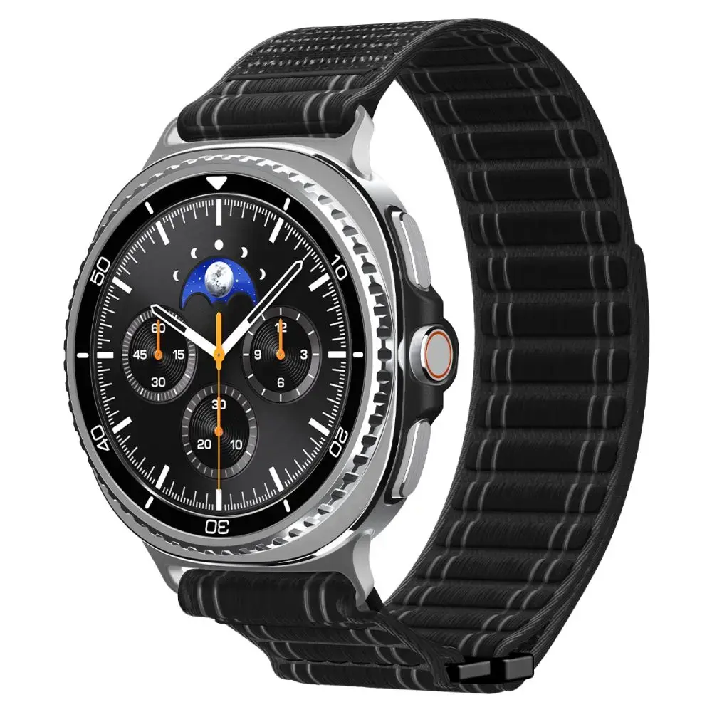 Spigen WBF0 viedpulksteņa siksniņa priekš Samsung Galaxy Watch 8/Classic (40/44/46 mm) | neilons | melna