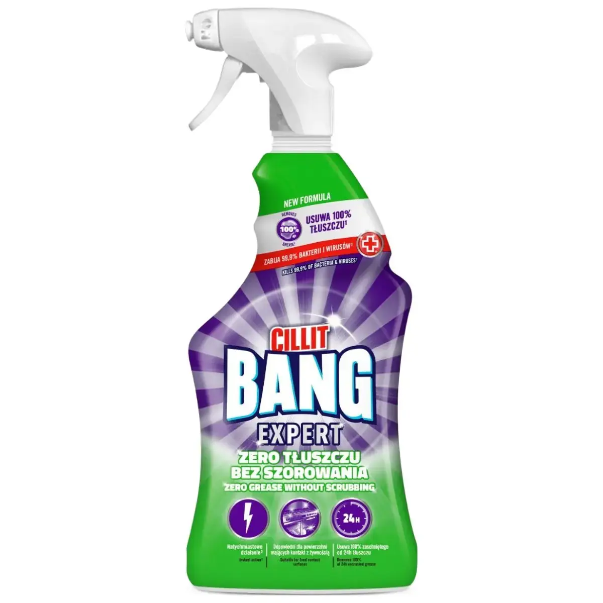 Tīrīšanas līdzeklis Cillit Bang Grease&Smudge 750ml
