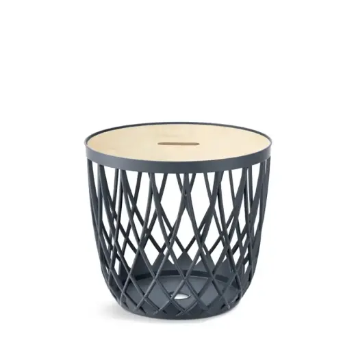 Basket with lid Uniqubo 33x33x29cm