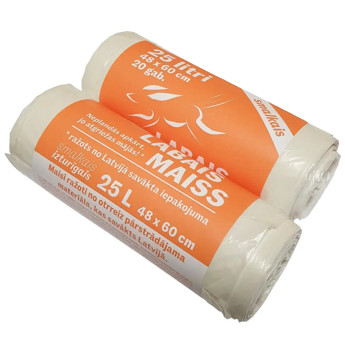 Atkritumu maisi 25L 20gb 10mkr balti (45)