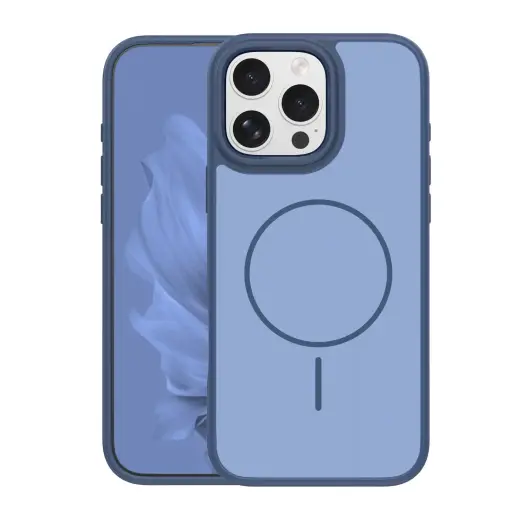 Frame Thin Mag maciņš ar MagSafe atbalstu telefonam iPhone 16 Pro Max zils