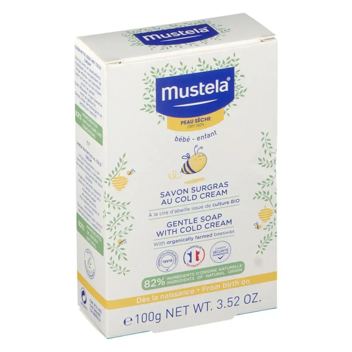 Mustela Dry Skin Soap Surgras Cold Cream 100g