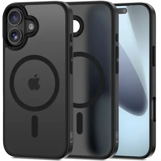 TECH-PROTECT MAGMAT phone case with MagSafe support for iPhone 17 matte black