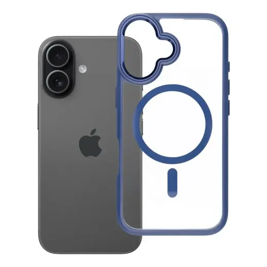 ROAR MAG BUMPER maciņš ar MagSafe atbalstu telefonam iPhone 16 tumši zils