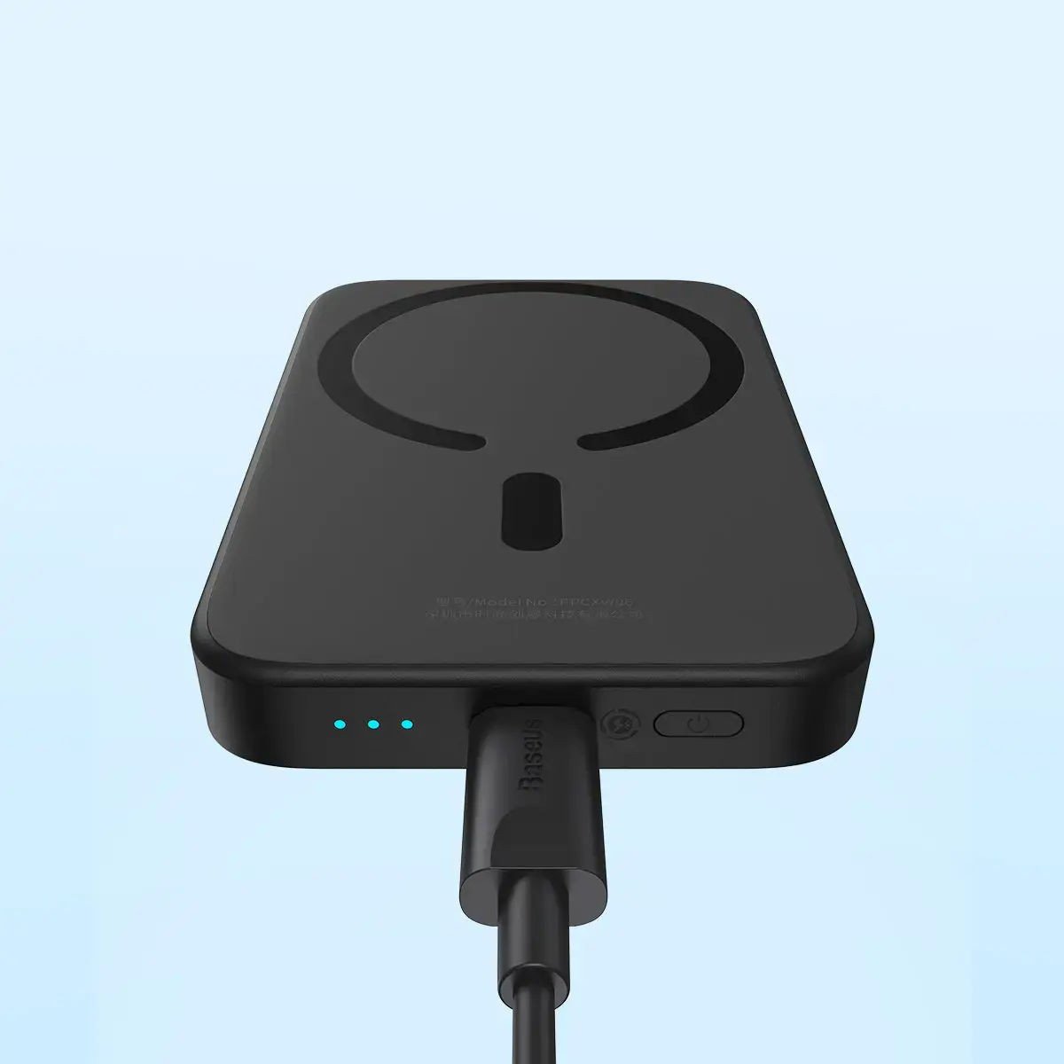 Baseus magnetic Powerbank 6000mAh 20W + USB cable Type C 60W 50cm black (PPCX020001)