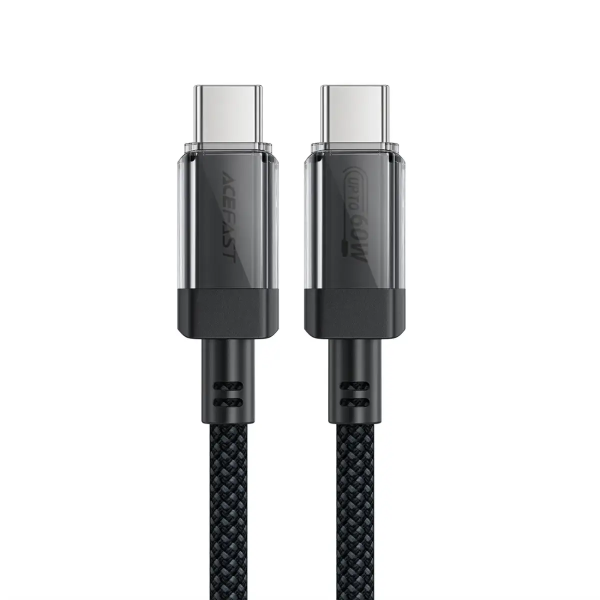 Acefast C12-03 data transfer and charging cable | USB-C to USB-C | 60W | 1.2m | black