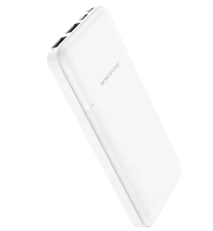 Borofone BJ16 Cube power banka 10000 mAh | 2 x USB balta