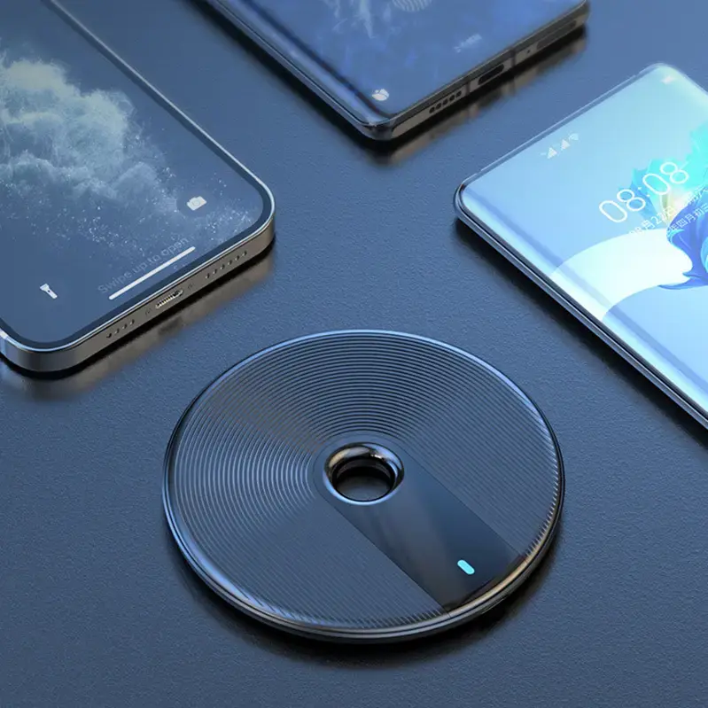 Wireless Induction Charger QI Universal Fast Charge - FC06 15W Black (min.2A)