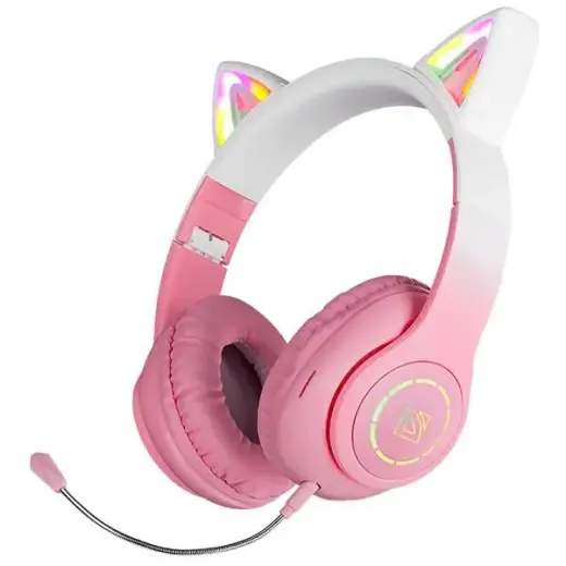 Defender słuchawki Bluetooth Freemotion B505 Led różowy|pink (63505)