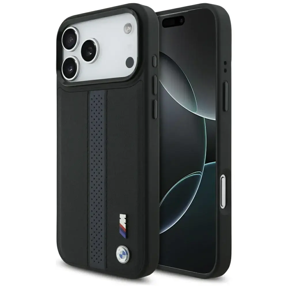 Case BMW M Perforated Stripe Logo        MagSafe for iPhone 17 Pro Max blue