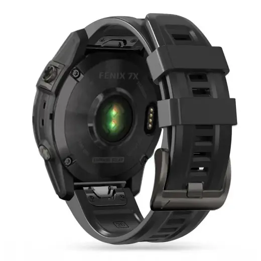 Tech-Protect IconBand išmaniojo laikrodžio dirželis Garmin Fenix 5/6/6 Pro/7 | silikoninis | juodas