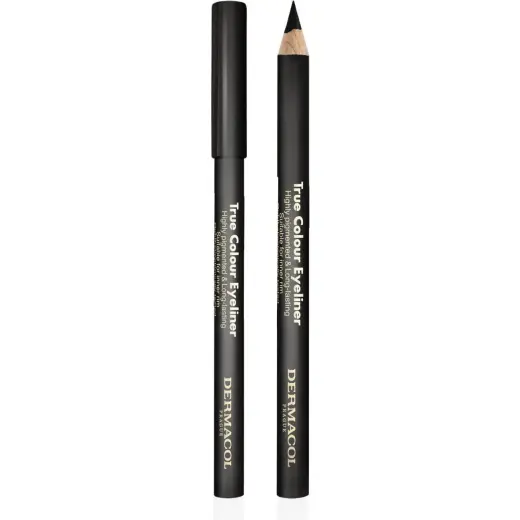 Dermacol, Eyeliner + Kajal, - Wooden Eyeliner (True Colour Eyeliner) 4 G - Shade: 1ack (1 Nero)
