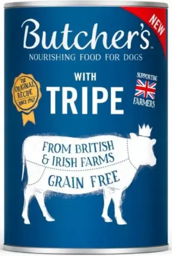 Canned food for dogs : Butchers DOG Original Tripe Mix pate 400g
