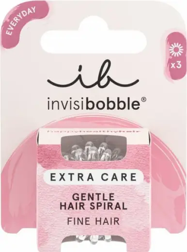 Invisibobble Extra Care Crystal Clear 3 Pcs