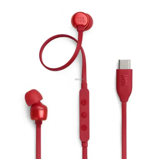 JBL Tune 310C USB-C  sarkana - Austinas