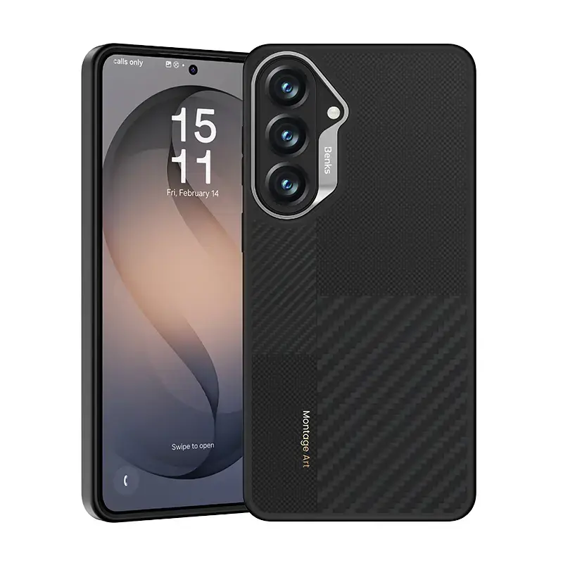 Benks Montage Magnetic Armor Pro Kevlar maciņš telefonam Samsung Galaxy S26 (S942) melns