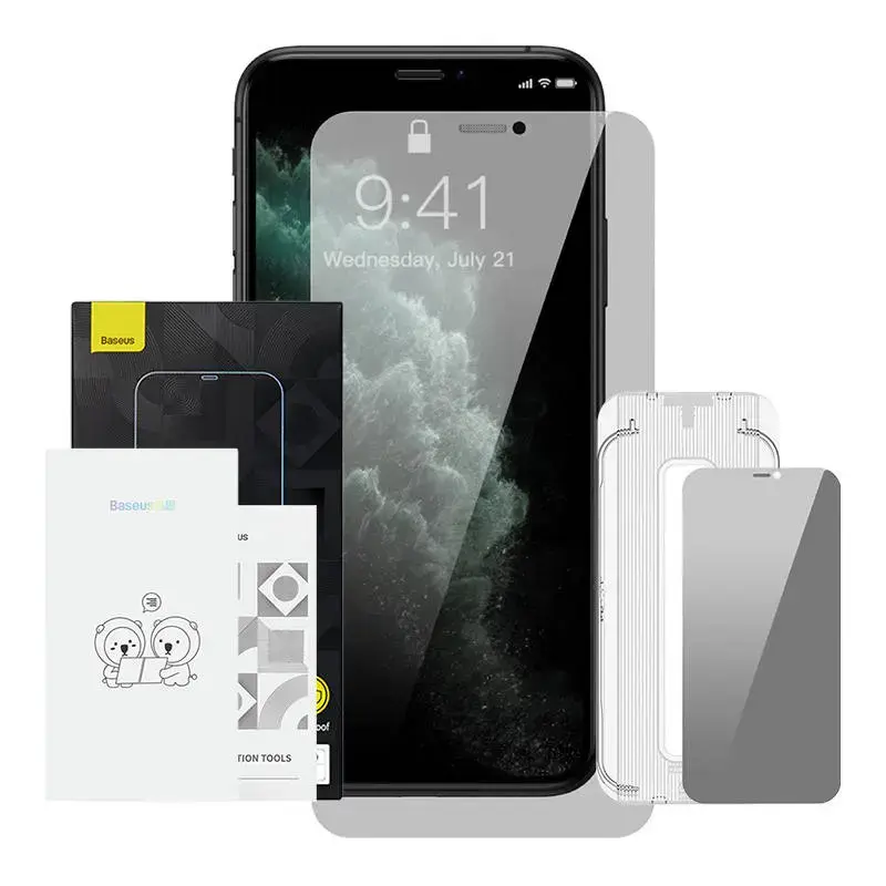 Baseus Crystal Privacy Protection tempered glass for iPhone X|XS