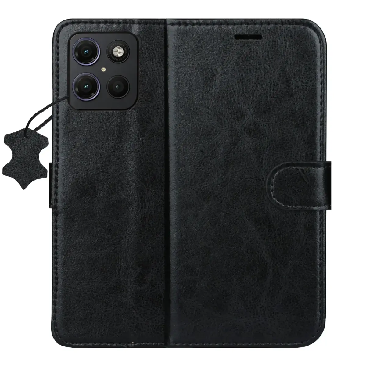Smart Luxe leather case for Motorola Moto G15 / G15 Power / G17 / G17 Power black