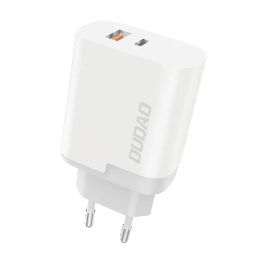 Dudao wall charger EU adapter USB | USB Typ C Power Delivery Quick Charge 3.0 3A 22,5W white (A6xsEU white)