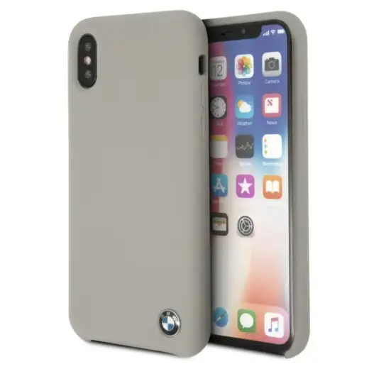 Etui hardcase BMW BMHCPXSILTA iPhone X beżowy|taupe Silicone