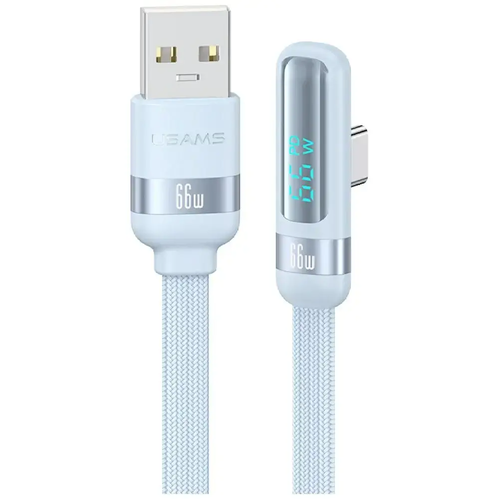 USAMS US-SJ651 datu pārraides un uzlādes vads | USB-A uz USB-C | zils