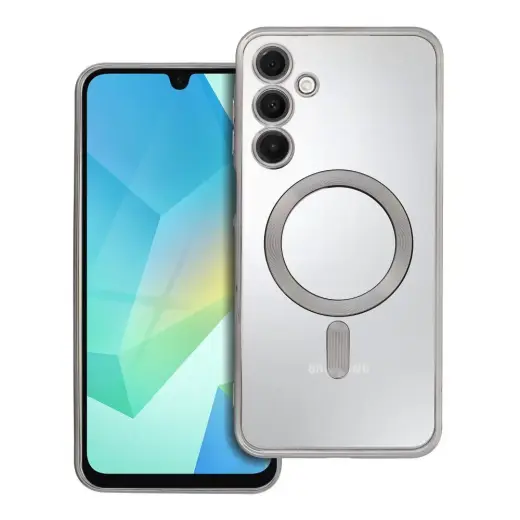 Electro Mag telefono dėklas su MagSafe palaikymu Samsung Galaxy A16 4G (A165) | A16 5G (A166) pilkas
