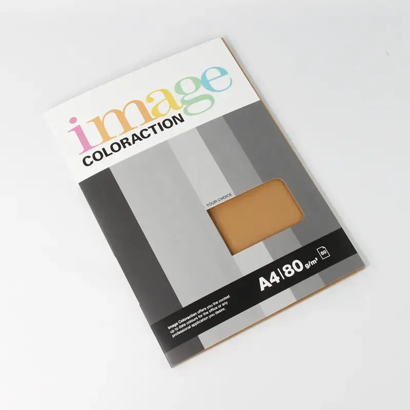 Krāsains papīrs IMAGE COLORACTION, A4, 80 g/m2, 50 loksnes, brūns