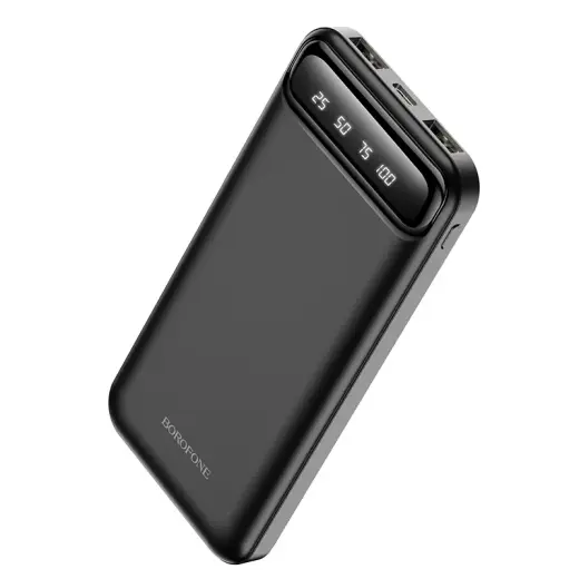 Borofone Ārējais akumulators (powerbank) 10000mAh BJ14 Freeway - 2xUSB - melns