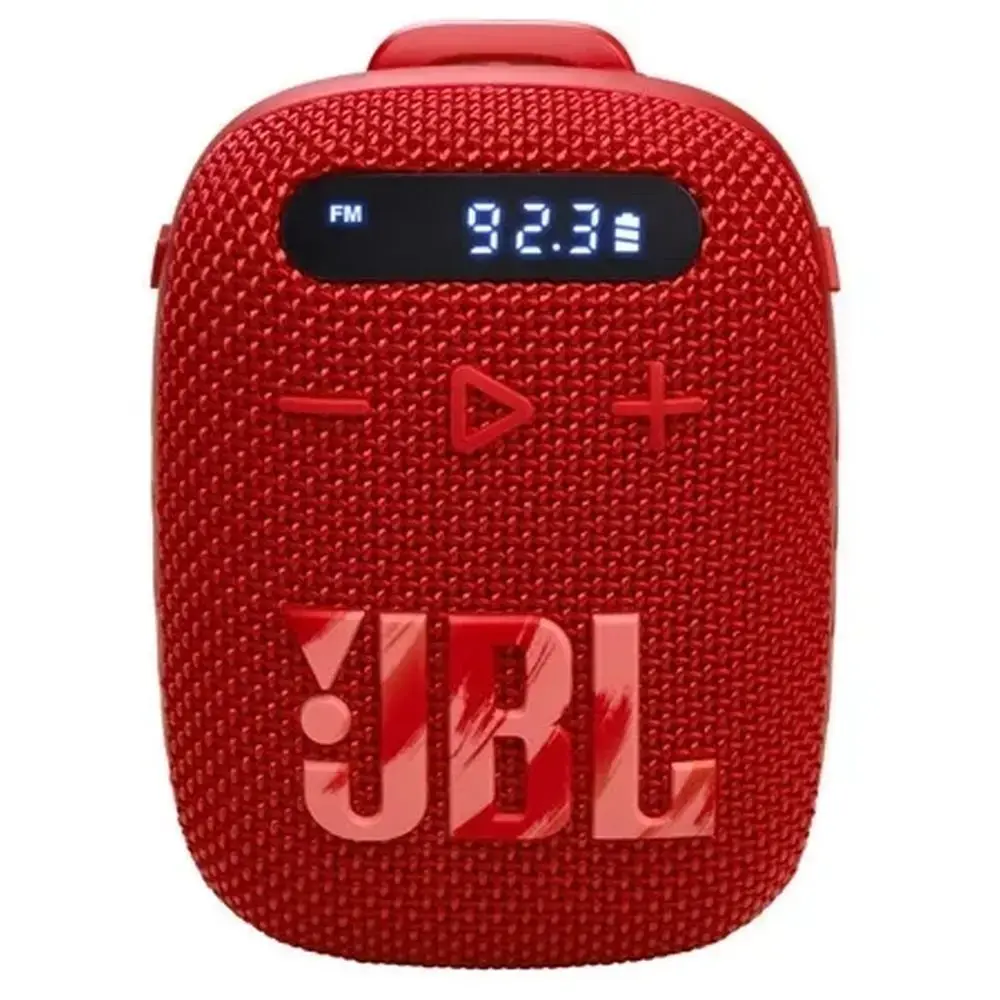 Wireless speaker JBL Wind 3 with handlebar holder red