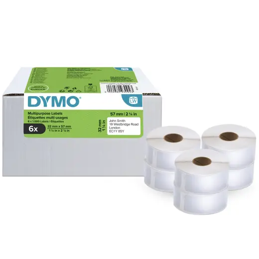 DYMO Label 2093094 White 6-Pack