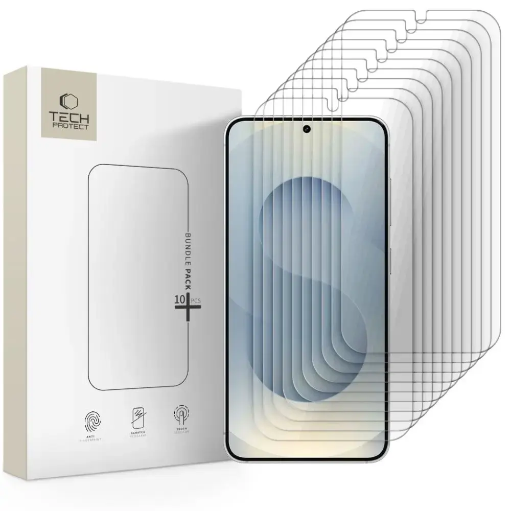 Tech-Protect Bundle aizsargstikls telefona ekrānam Galaxy S24 | Galaxy S25 (10 gab.)