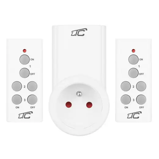 Remote controlled mains socket x2 LTC